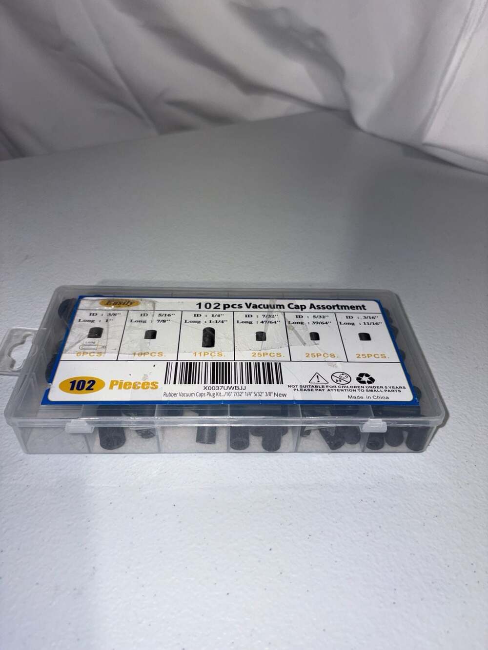 BUSY-CORNER 105 Pcs Vacuum Plugs, 3/8 inch, 5/16 inch, 1/4 inch, 7/32 inch, 3/16